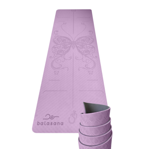 Yoga Mat | TPE Doble Capa - lila pastel