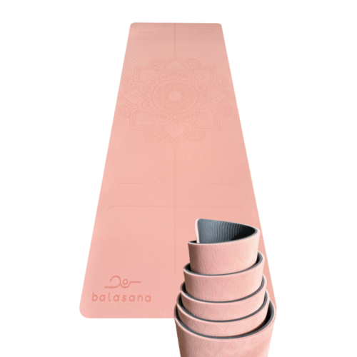 Yoga Mat | TPE Doble Capa - Rosa pastel